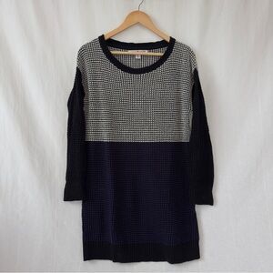 Wearing Your Heart On Your Sleeve | Colorblock Waffle Knit Sweater Dress | US L